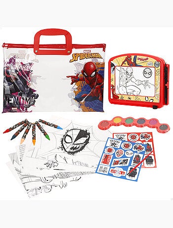 Spiderman coffret de dessin avec accessoires +3 ans