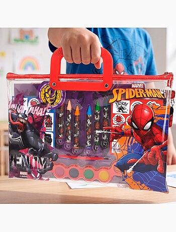 Spiderman coffret de dessin avec accessoires +3 ans