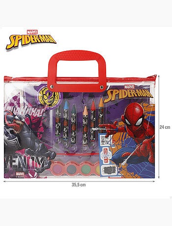 Spiderman coffret de dessin avec accessoires +3 ans