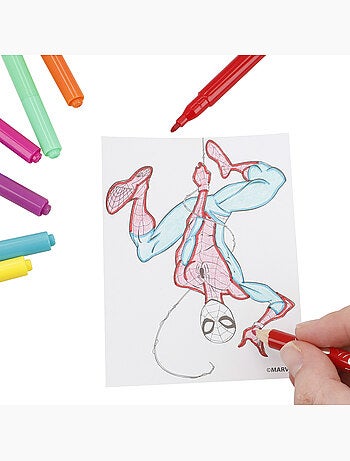 Spiderman coffret de dessin, format mallette, 50 pièces