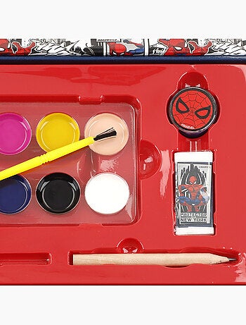 Spiderman coffret de dessin, format mallette, 50 pièces
