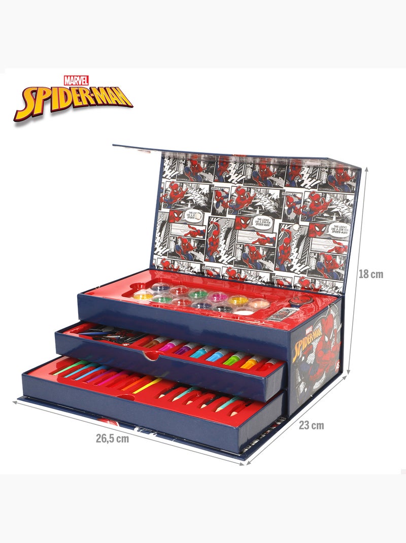 Spiderman coffret de dessin, format mallette, 50 pièces N/A - Kiabi