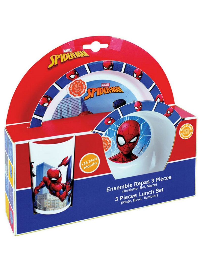 Spiderman Ensemble Repas En Plastique Réutilisable Multicolore - Kiabi