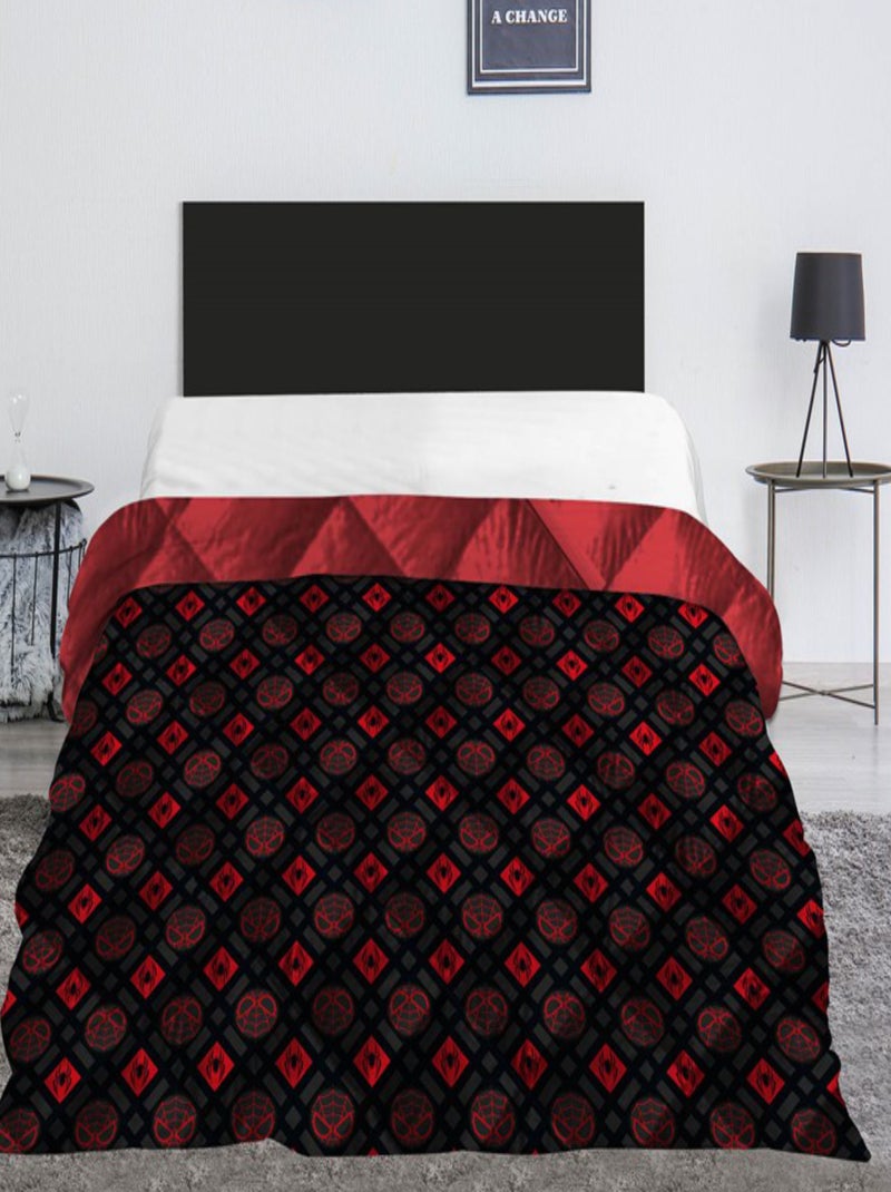 Spiderman Marvel - Couette Imprimée Réversible Spidey - Couvre Lit 240x220 cm Rouge - Kiabi