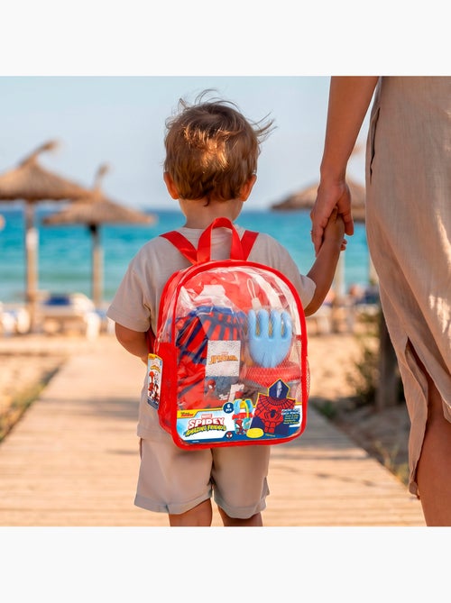 Spidey ensemble de plage avec seau, accessoires, sac à dos et poncho - Kiabi