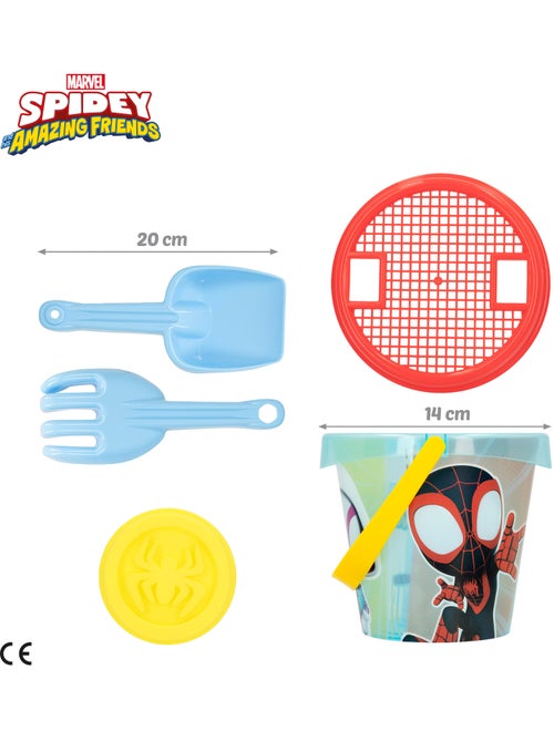 Spidey ensemble de plage avec seau, accessoires, sac à dos et poncho - Kiabi