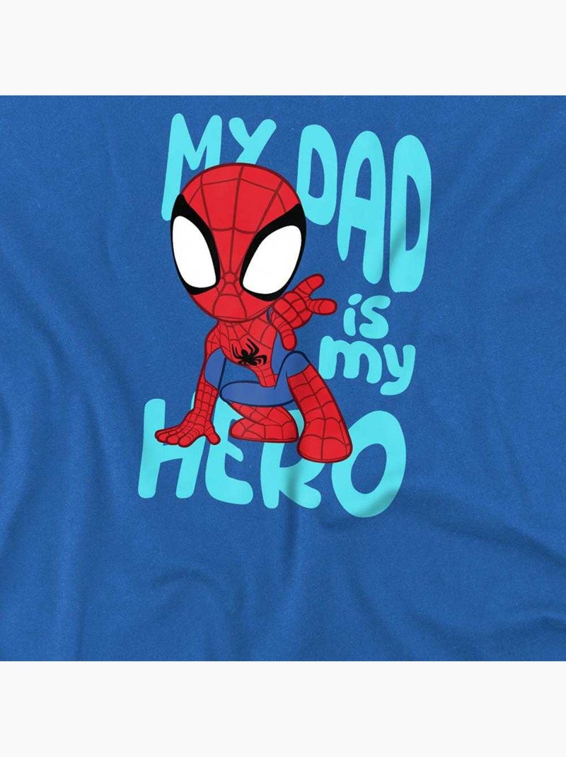 Spidey et ses amis extraordinaires - T-shirt SPIDEY DAD Bleu roi - Kiabi