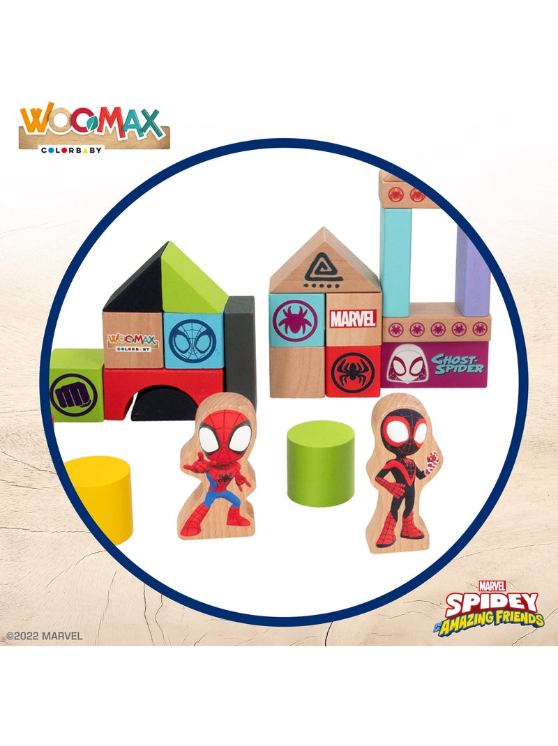 Spidey Jeu de blocs de bois et sa Super Team WOOMAX N/A - Kiabi