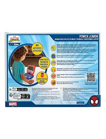 Spidey ordinateur portable éducatif parlant bilingue – 40 activités en français et anglais