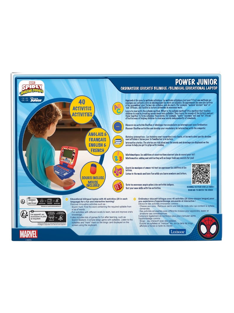 Spidey ordinateur portable éducatif parlant bilingue – 40 activités en français et anglais Rouge - Kiabi