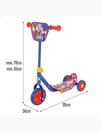 Spidey scooter 3 roues 58x36x65-70 cm max. 20 kg + 2 ans
