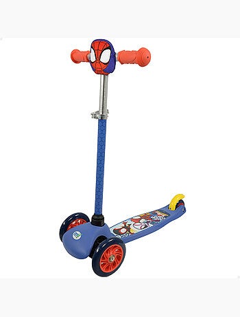 Spidey scooter pour enfants à 3 roues avec pochette