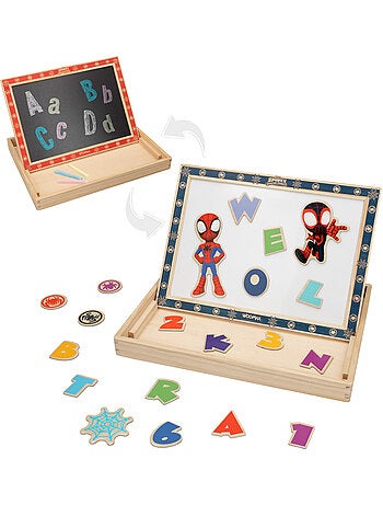Spidey Tableau à dessin 2 en 1 et sa Super Équipe pour enfants WOOMAX