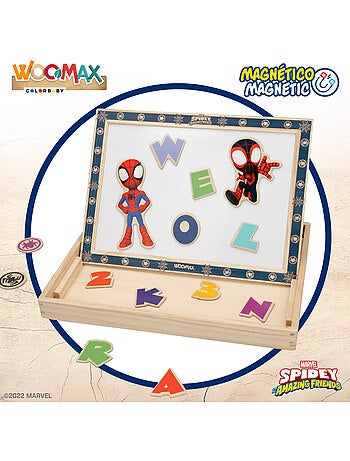 Spidey Tableau à dessin 2 en 1 et sa Super Équipe pour enfants WOOMAX