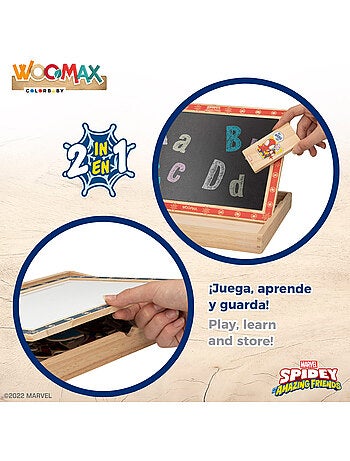 Spidey Tableau à dessin 2 en 1 et sa Super Équipe pour enfants WOOMAX