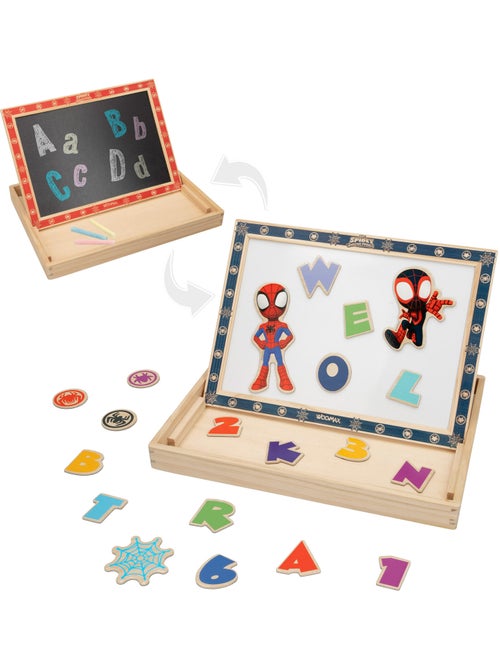 Spidey Tableau à dessin 2 en 1  et sa Super Équipe pour enfants WOOMAX - Kiabi