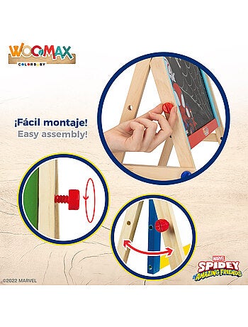 Spidey Tableau chevalet pour enfants et sa super équipe 2 en 1 WOOMAX