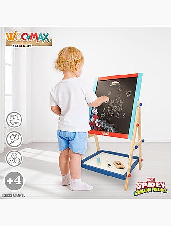 Spidey Tableau chevalet pour enfants et sa super équipe 2 en 1 WOOMAX
