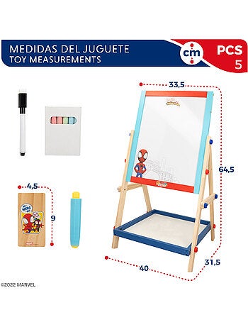 Spidey Tableau chevalet pour enfants et sa super équipe 2 en 1 WOOMAX