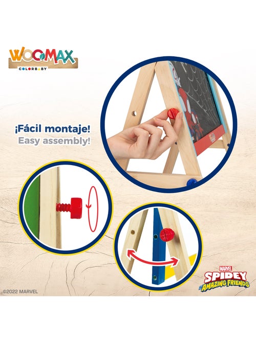Spidey Tableau chevalet pour enfants et sa super équipe 2 en 1 WOOMAX - Kiabi