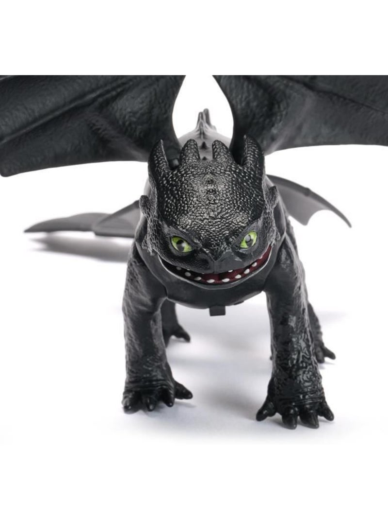 Spin master figurine dragon sonore 25 cm krokmou dragons movie Noir - Kiabi