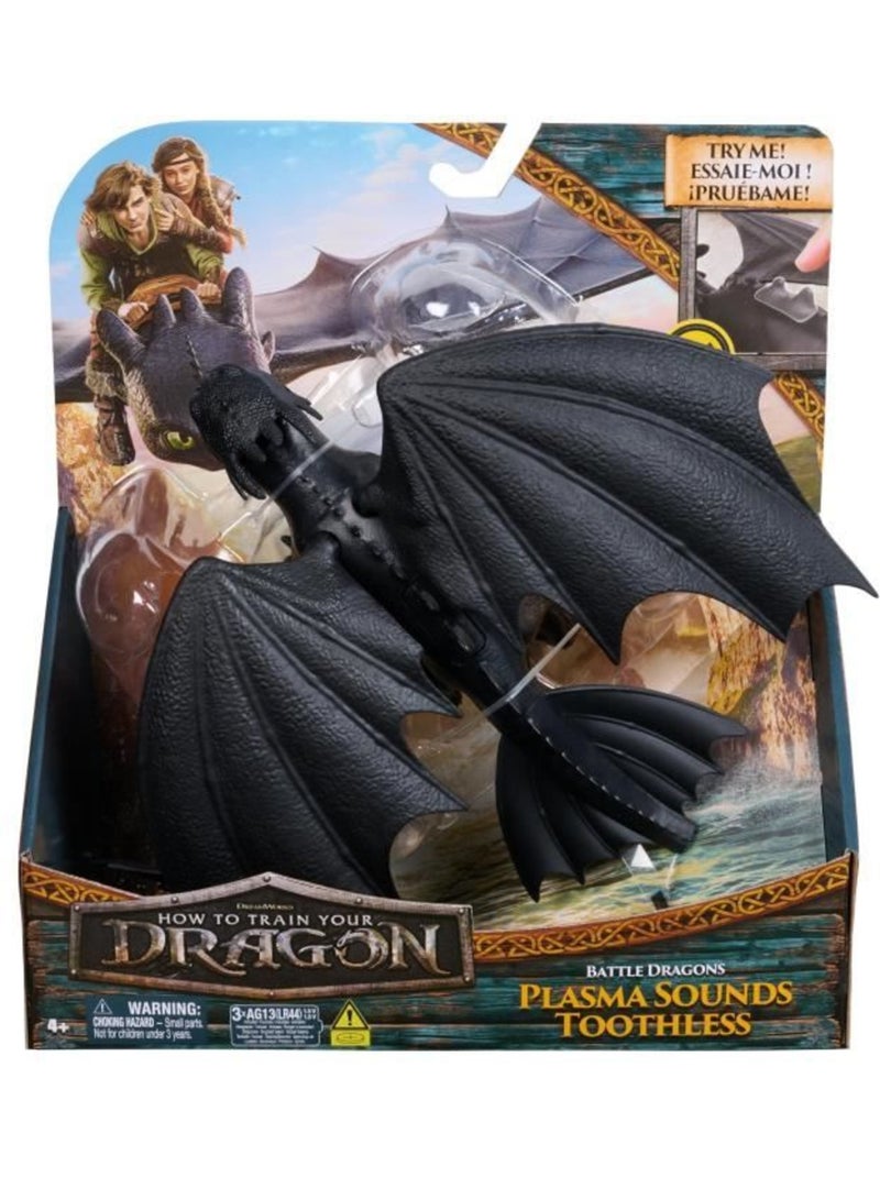 Spin master figurine dragon sonore 25 cm krokmou dragons movie Noir - Kiabi