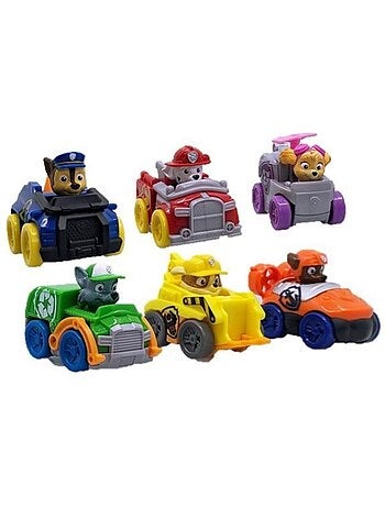 Spin master pack 6 racers pup squad la pat' patrouille