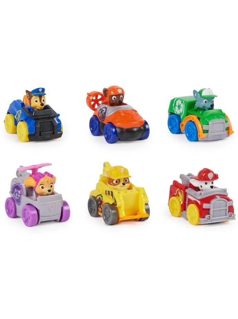 Spin master pack 6 racers pup squad la pat' patrouille Bleu - Kiabi