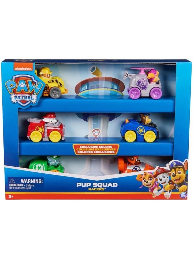 Spin master pack 6 racers pup squad la pat' patrouille Bleu - Kiabi