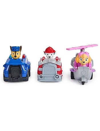 Spin master pack de 3 vehicules retro friction la pat' patrouille