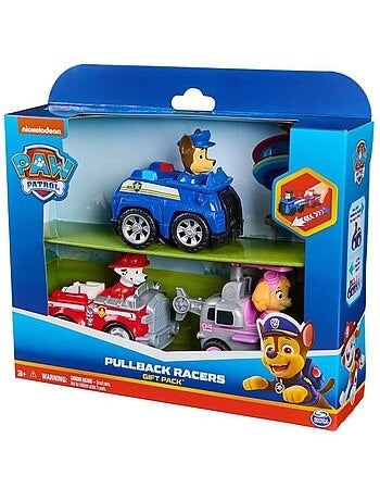 Spin master pack de 3 vehicules retro friction la pat' patrouille