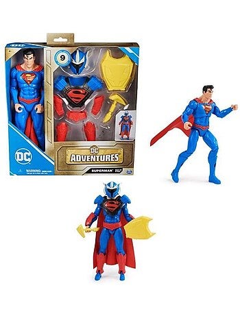 Spin master pack figurine 30 cm superman + accessoires dc adventures