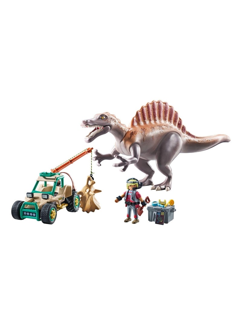 Spinosaure, chercheur et véhicule à grue pivotante N/A - Kiabi