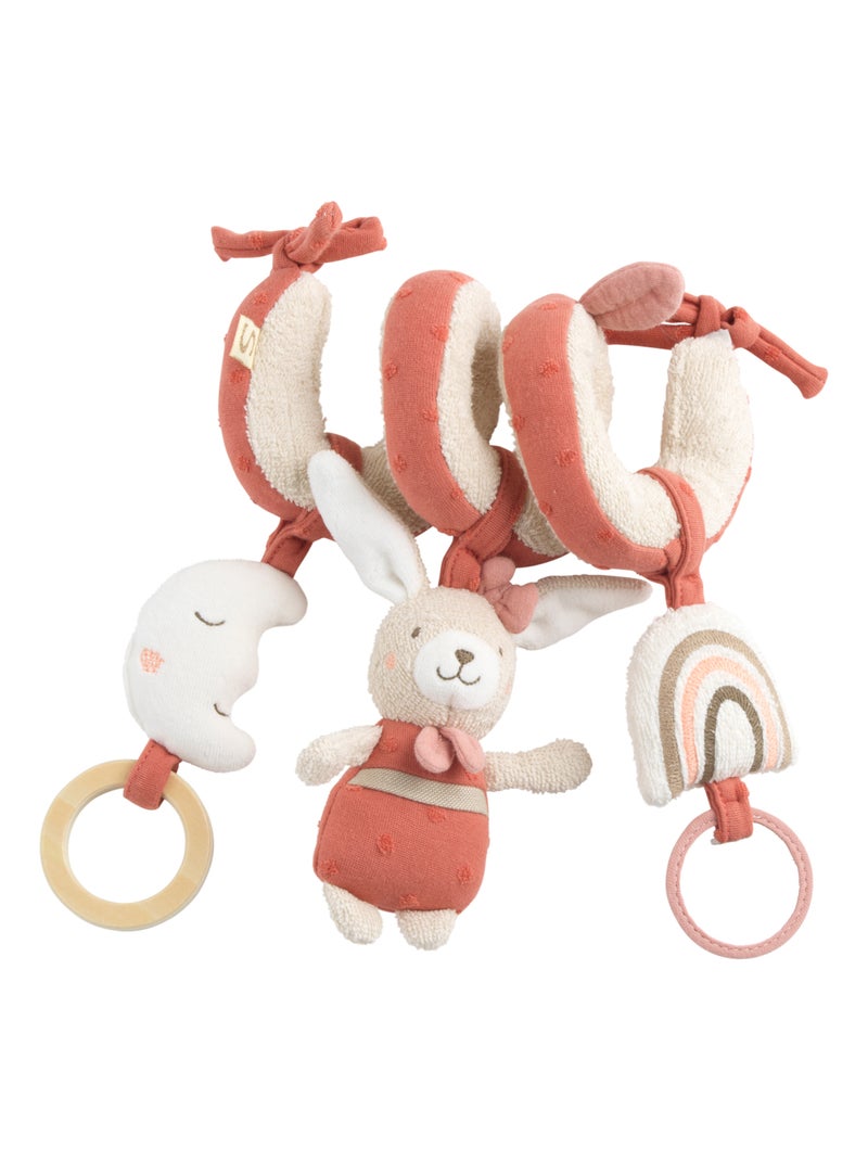 Spirale d'activités en bouclette coton bio - Beige/Rose - Kiabi