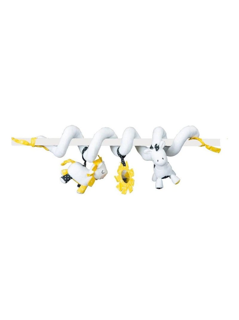Spirale d'activites en velours - Blanc - Kiabi