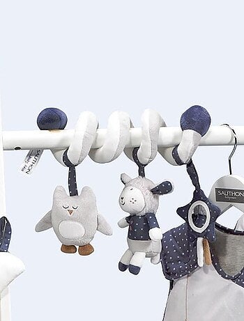 Spirale d'activités en velours blanc - SAUTHON