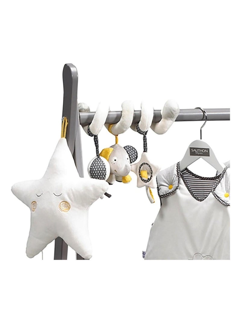 Spirale d'activités en velours blanc - SAUTHON Blanc - Kiabi