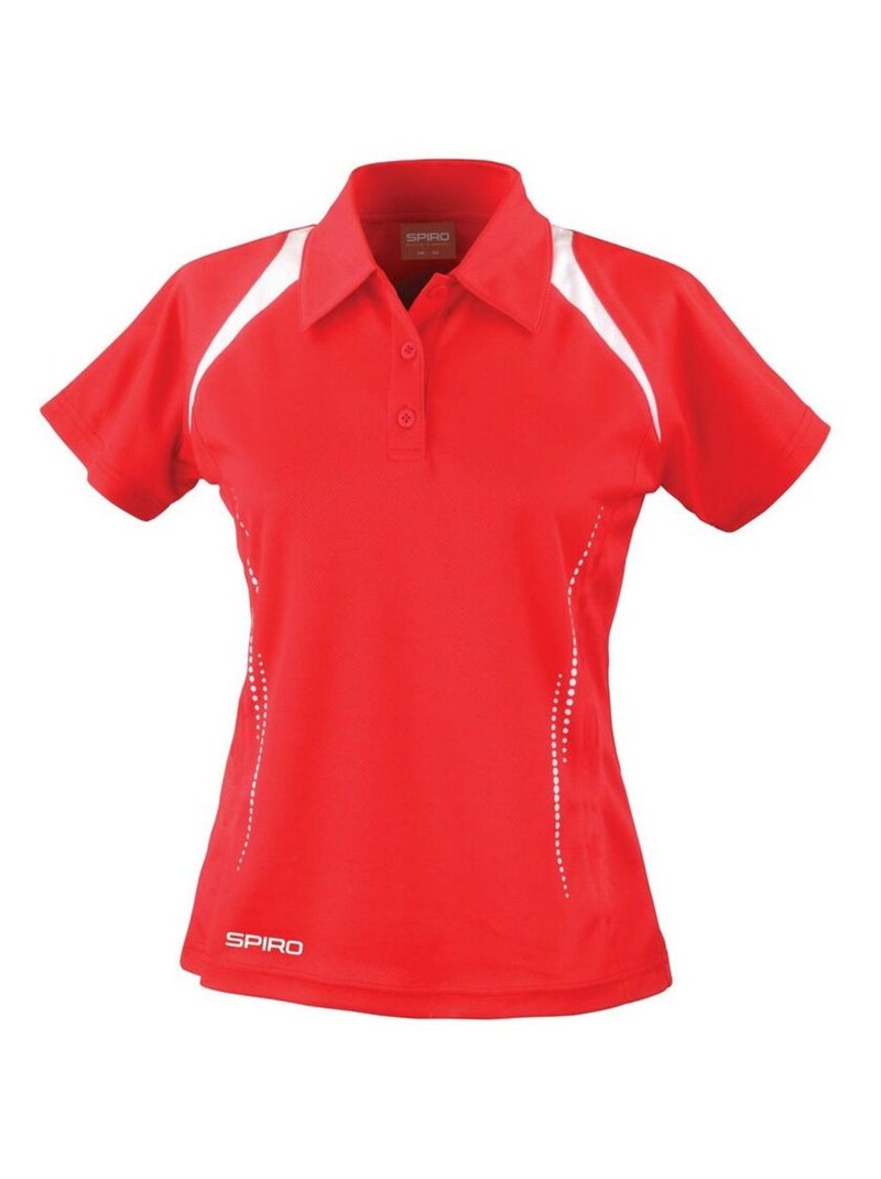 Spiro - Polo TEAM SPIRÇa Blanc Rouge - Kiabi