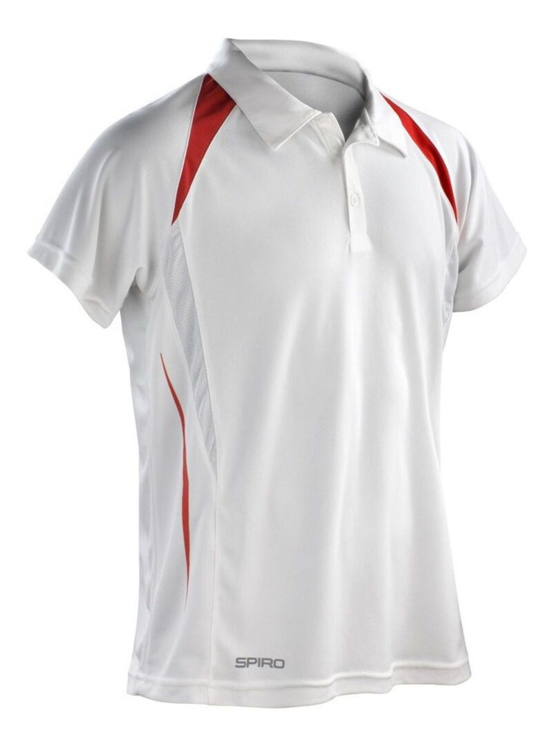 Spiro - Polo TEAM SPIRÇa Blanc Rouge - Kiabi
