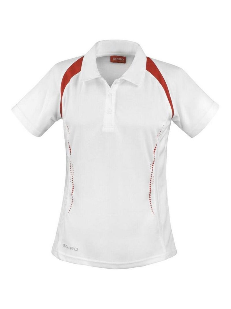 Spiro - Polo TEAM SPIRÇa Blanc Rouge - Kiabi