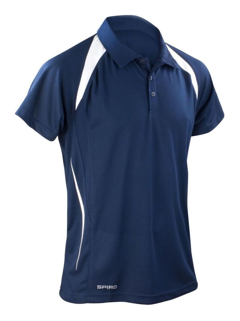 Spiro - Polo TEAM SPIRÇa Bleu Bleu marine Blanc - Kiabi