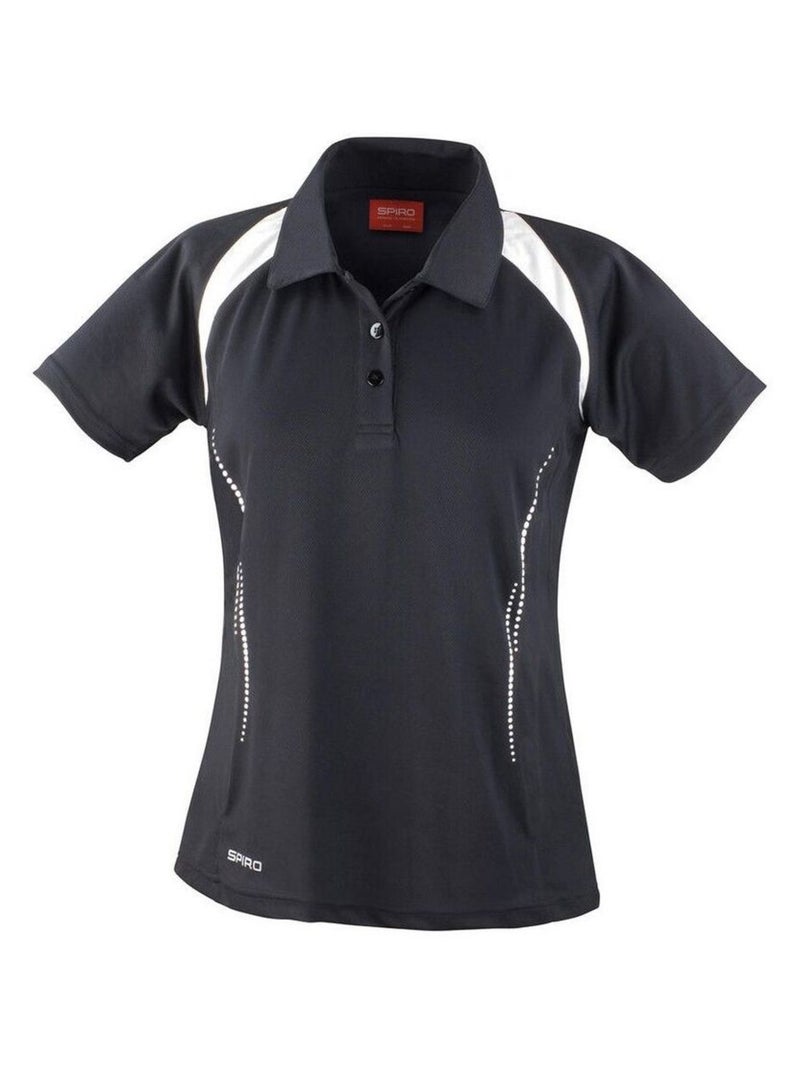 Spiro - Polo TEAM SPIRÇa Noir Blanc - Kiabi