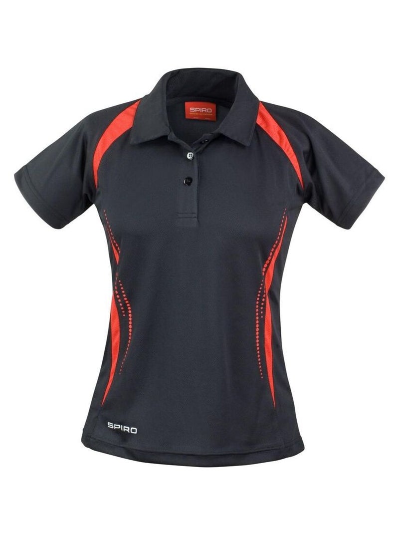 Spiro - Polo TEAM SPIRÇa Noir Rouge - Kiabi