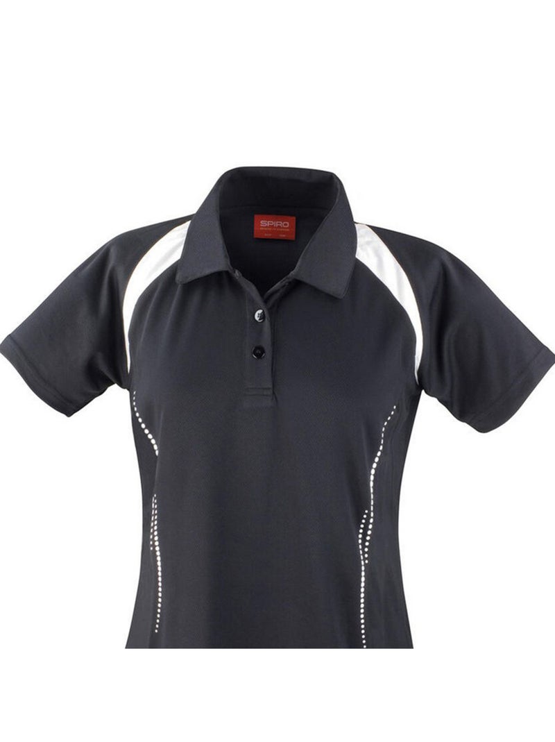 Spiro - Polo TEAM SPIRIT Noir Blanc - Kiabi