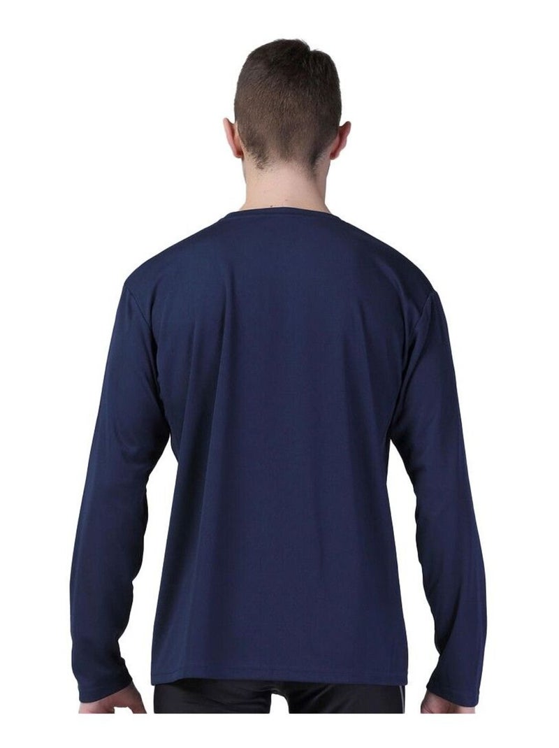 Spiro - T-shirt manches longues PERFORMANCE Bleu marine - Kiabi
