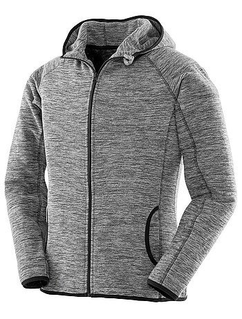 Spiro Pull à capuche zippé en micropolaire pour femmes et hommes