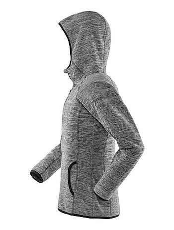 Spiro Pull à capuche zippé en micropolaire pour femmes et hommes