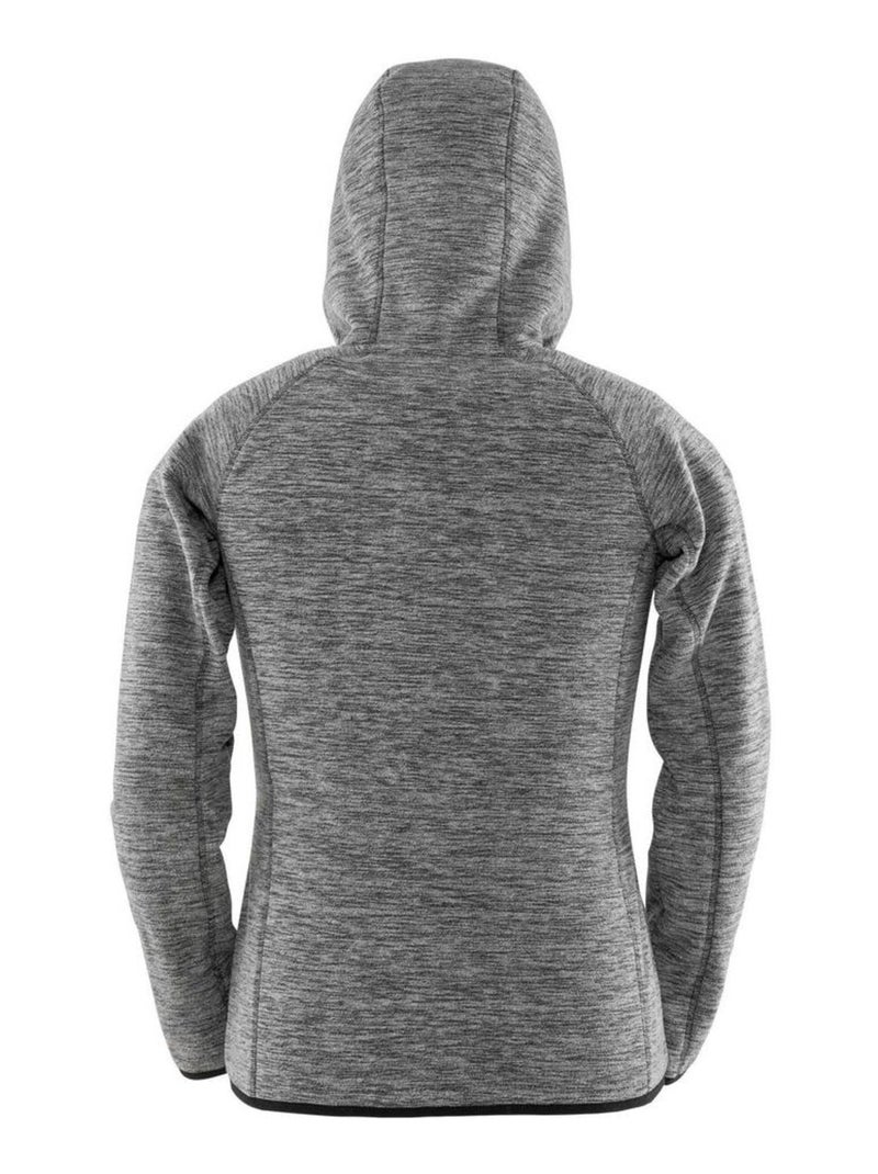 Spiro Pull à capuche zippé en micropolaire pour femmes et hommes Gris - Kiabi