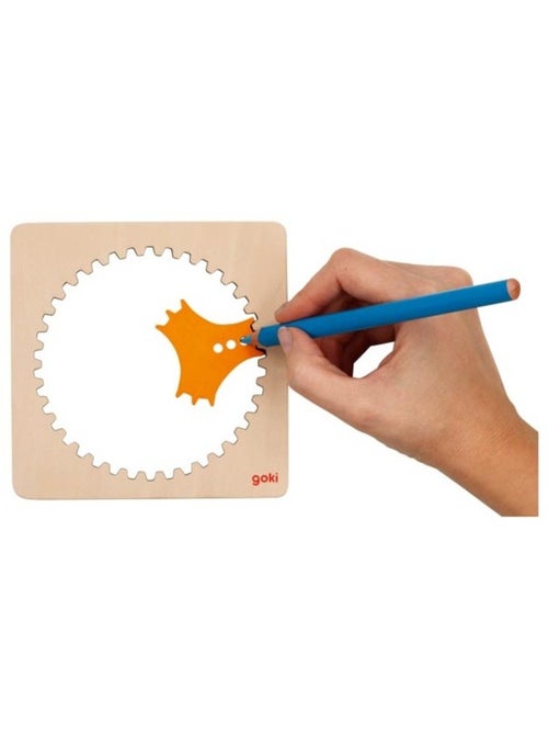 Spirographe en bois - Kiabi