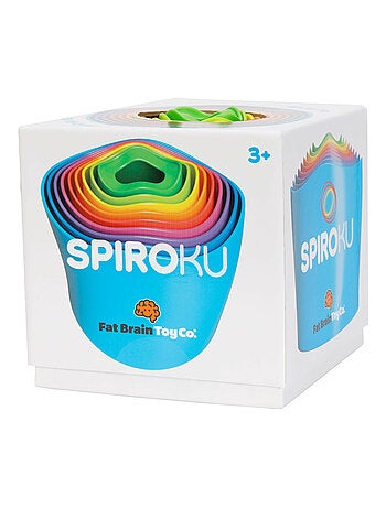 Spiroku la tour swingue 9 formes d'empilage qui s'étirent et forme une tour colorée spirale 3 ans
